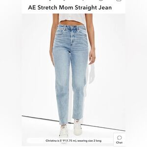 American Eagle straight mom Jean size 00